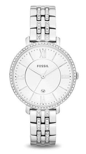 Fossil Jacqueline White Dial Silver Steel Strap Watch for Women - ES3545 Authentic Buy Shop Now