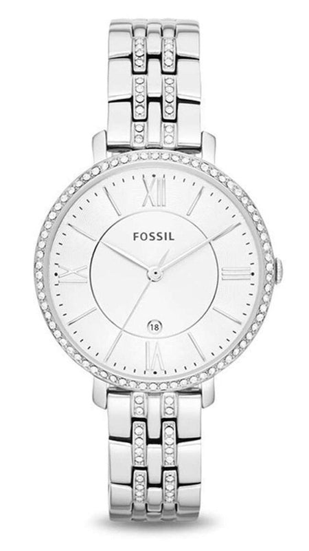 Fossil Jacqueline White Dial Silver Steel Strap Watch for Women - ES3545 Authentic Buy Shop Now