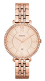 Fossil Jacqueline Rose Gold Dial Rose Gold Steel Strap Watch for Women - ES3546 Authentic Buy Shop Now