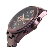 Fossil Perfect Boyfriend Multifunction Maroon Dial Maroon Steel Strap Watch for Women - ES4110 Authentic Buy Shop Now