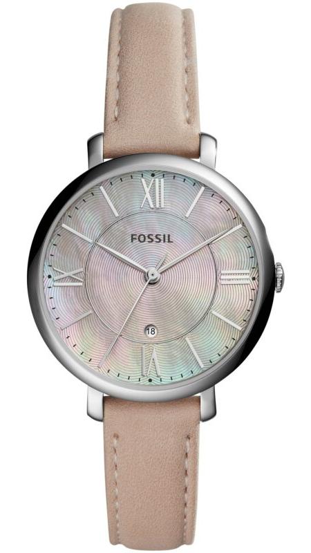 Fossil Jacqueline Blush Mother of Pearl Dial Pink Leather Strap Watch for Women - ES4151 Authentic Buy Shop Now
