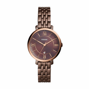 Fossil Jacqueline Brown Dial Brown Steel Strap Watch for Women - ES4275 Authentic Buy Shop Now