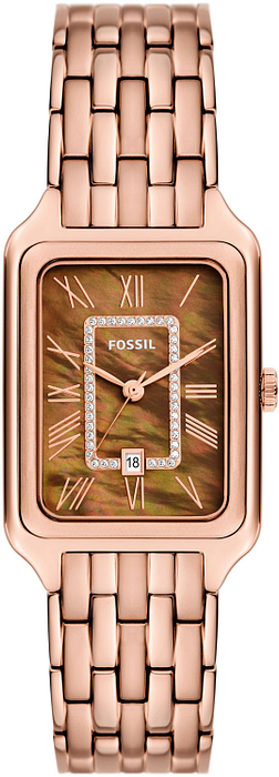 Fossil Raquel Three Hand Date Brown Dial Rose Gold Steel Strap Watch For Women - ES5323 Authentic Buy Shop Now