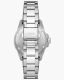 Fossil Blue Dive Three Hand Blue Dial Silver Steel Strap Watch For Women - ES5353 Authentic Buy Shop Now