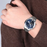 Maserati Ricordo Chronograph Blue Dial Silver Steel Strap Watch For Men - R8873633001 Authentic Buy Shop Now