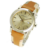 Burberry The City Gold Dial Brown Leather Strap Watch for Women - BU9133 Authentic Buy Shop Now