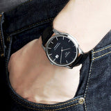 Tissot T Classic Luxury Powermatic 80 Black Dial Black Leather Strap Watch For Men - T086.408.16.051.00 Authentic Buy Shop Now