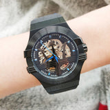 Maserati Potenza Automatic Black Dial Black Leather Strap Watch For Men - R8821108009 Authentic Buy Shop Now