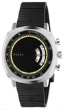 Gucci Grip Chronograph Black Dial Black Rubber Strap Watch For Men - YA157301 Authentic Buy Shop Now