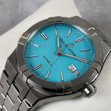 Maurice Lacroix Aikon Automatic Sky Blue Dial Silver Steel Strap Watch For Men - AI6008-SS00F-431-C Authentic Buy Shop Now
