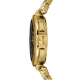 Versace Aion Chronograph Black Dial Gold Steel Strap Watch For Men - VE1D01721 Authentic Buy Shop Now