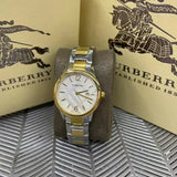 Burberry Heritage Silver Dial Two Tone Steel Strap Watch for Women - BU1857 Authentic Buy Shop Now