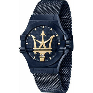Maserati Potenza Blue Dial Edition 42mm Mesh Bracelet Watch For Men - R8853108008 Authentic Buy Shop Now