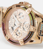 Guess Queen Multifunction Rose Gold Dial Rose Gold Steel Strap Watch For Women - GW0464L3 Authentic Buy Shop Now