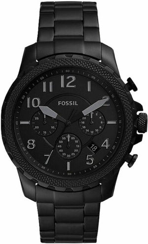 Fossil Bowman Chronograph Black Dial Black Steel Strap Watch for Men - FS5603 Authentic Buy Shop Now