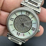 Michael Kors Caitlin Crystal Dial Silver Steel Strap Watch for Women - MK3331 Authentic Buy Shop Now