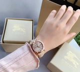 Burberry The City Beige Dial Beige Leather Strap Watch for Women - BU9207 Authentic Buy Shop Now