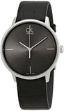Calvin Klein Accent Black Dial Black Leather Strap Watch for Men - K2Y2X1C3 Authentic Buy Shop Now