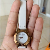 Marc Jacobs Mini Blade White Dial White Leather Strap Watch for Women - MBM1207 Authentic Buy Shop Now