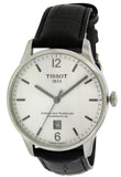 Tissot Chemin Des Tourelles Powermatic 80 Silver Dial Black Leather Strap Watch For Men - T099.407.16.037.00 Authentic Buy Shop Now