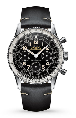Breitling Navitimer Ref. 806 1959 Re-Edition Black Dial Brown Leather Strap Watch for Men - AB0910371B1X1 Authentic Buy Shop Now