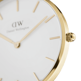 Daniel Wellington Classic Petite Evergold White Dial Gold Mesh Bracelet Watch For Women - DW00100346 Authentic Buy Shop Now