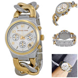 Michael Kors Runway White Dial Two Tone Steel Strap Watch for Women - MK3199 Authentic Buy Shop Now