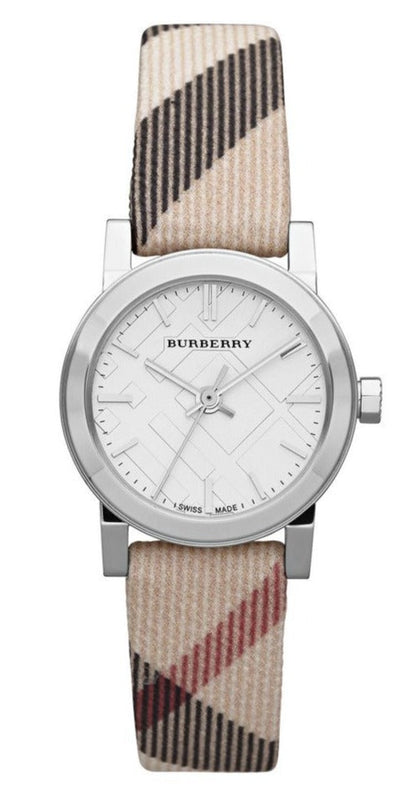 Burberry The City Nova Silver Dial Brown Leather Strap Watch for Women - BU9212 Authentic Buy Shop Now