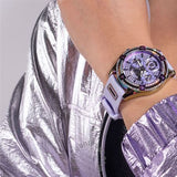 Guess Queen Quartz Purple Dial Purple Silicone Strap Watch For Women - GW0536L4 Authentic Buy Shop Now