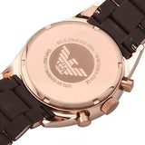 Emporio Armani Sport Chronograph Brown Dial Brown Stainless Steel Watch For Men - AR5890 Authentic Buy Shop Now