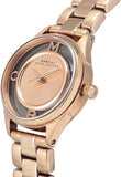 Marc Jacobs Tether Transparent Rose Gold Dial Rose Gold Steel Strap Watch for Women - MBM3417 Authentic Buy Shop Now