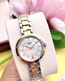 Tissot Flamingo Mother of Pearl White Dial Two Tone Steel Strap Watch For Women - T094.210.22.111.01 Authentic Buy Shop Now
