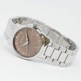 Gucci G Timeless Brown Dial Silver Steel Strap Watch For Women - YA126526 Authentic Buy Shop Now