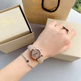 Burberry The City Beige Dial Beige Leather Strap Watch for Women - BU9207 Authentic Buy Shop Now