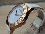 Marc Jacobs Blade White Dial White Leather Strap Watch for Women - MBM1201 Authentic Buy Shop Now