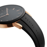 Daniel Wellington Iconic Motion Black Dial Black Rubber Strap Watch For Men - DW00100425 Authentic Buy Shop Now