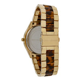 Michael Kors Slim Runway Tortoise Shell Dial Two Tone Steel Strap Watch for Women - MK4284 Authentic Buy Shop Now