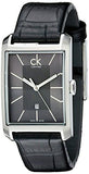 Calvin Klein Window Black Dial Black Leather Strap Watch for Men - K2M23107 Authentic Buy Shop Now