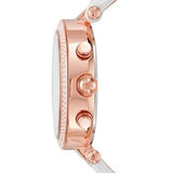 Michael Kors Parker White Diamonds Dial White Leather Strap Watch for Women - MK2281 Authentic Buy Shop Now