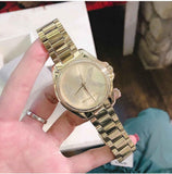 Michael Kors Bradshaw Quartz Gold Dial Gold Steel Strap Watch For Women - MK6555 Authentic Buy Shop Now