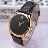 Movado Museum Classic Black Dial Black Leather Strap Watch For Women - 0607016 Authentic Buy Shop Now