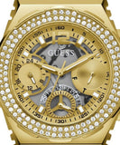 Guess Fusion Chronograph Gold Dial Gold Steel Strap Watch for Women - GW0552L2 Authentic Buy Shop Now