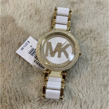 Michael Kors Parker White Dial Two Tone Steel Strap Watch for Women - MK6313 Authentic Buy Shop Now
