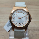 Marc Jacobs Baby Dave White Dial White Leather Strap Watch for Women - MBM1260 Authentic Buy Shop Now
