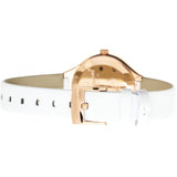 Swarovski Lovely Crystals Mother of Pearl Dial White Leather Strap Watch for Women - 5242904 Authentic Buy Shop Now