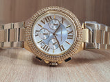 Michael Kors Camille Silver Diamonds Dial Gold Steel Strap Watch for Women - MK5756 Authentic Buy Shop Now