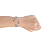 Fossil Jacqueline Three Hand Pink Dial Silver Mesh Strap Watch for Women - ES5089 Authentic Buy Shop Now