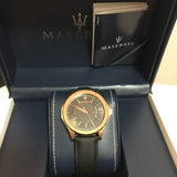 Maserati Circuito Black Dial Black Leather Strap Watch For Men - R8851127001 Authentic Buy Shop Now