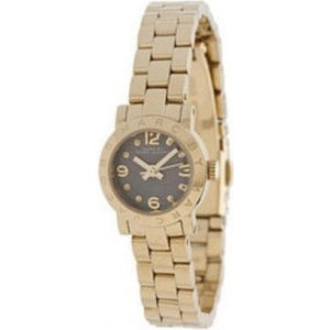 Marc Jacobs Amy Mother of Pearl Black Dial Gold Steel Strap Watch for Women - MBM3275 Authentic Buy Shop Now