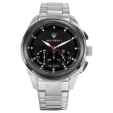 Maserati Traguardo Analog Black Dial Stainless Steel Watch For Men - R8873612015 Authentic Buy Shop Now